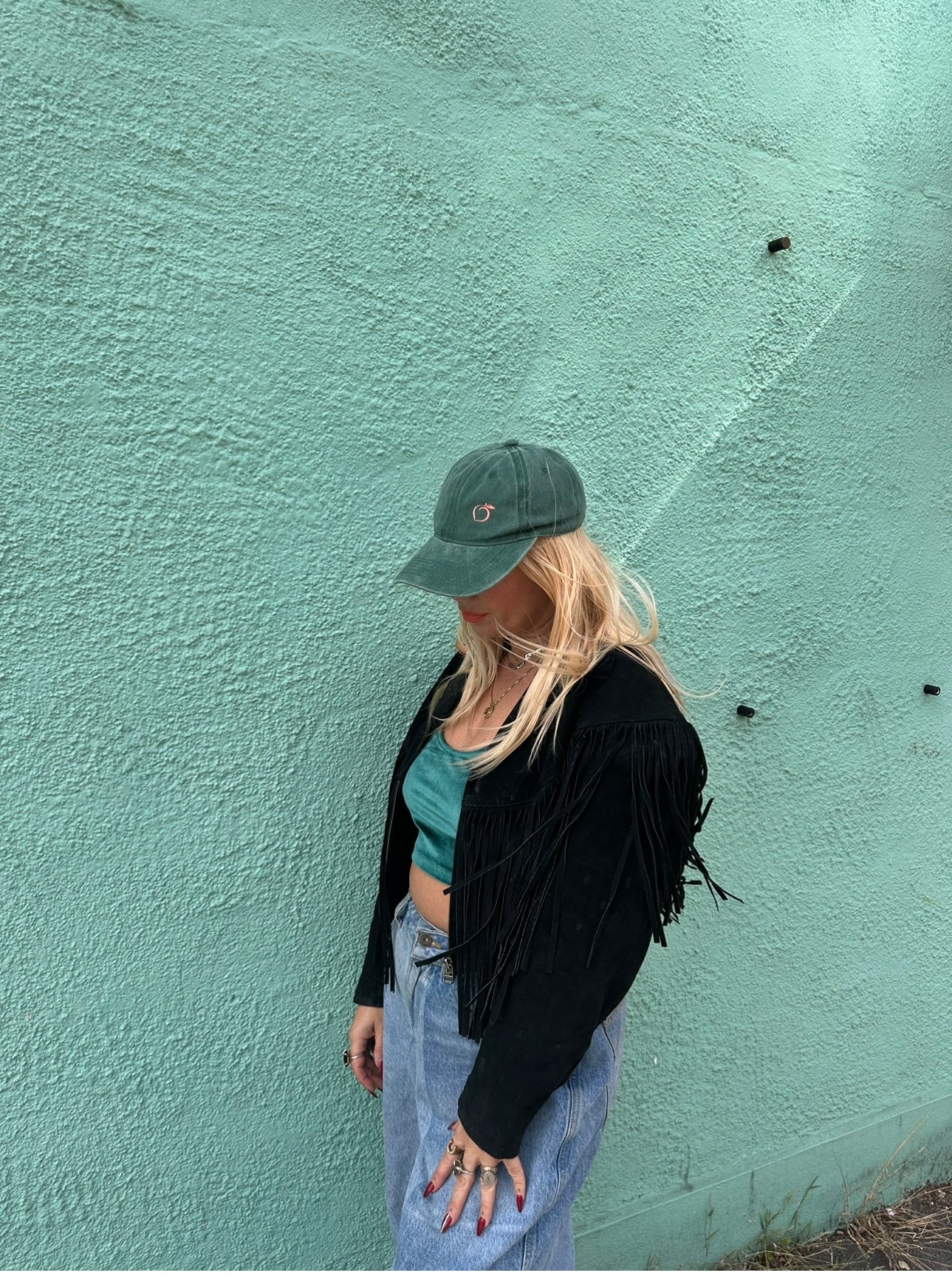 Silky lined baseball cap