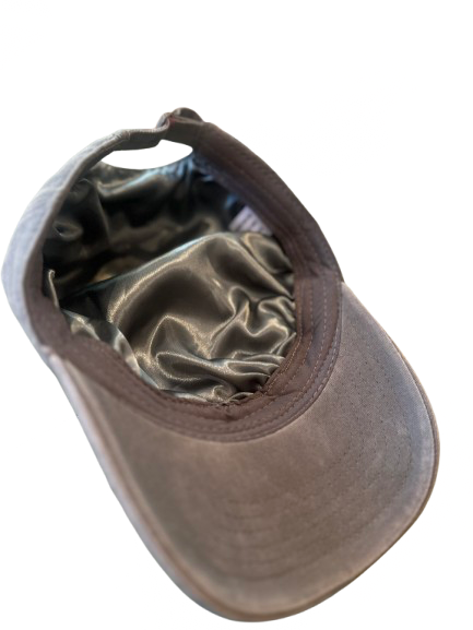 Silky lined baseball cap
