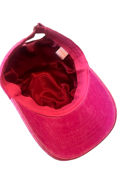 Silky lined baseball cap